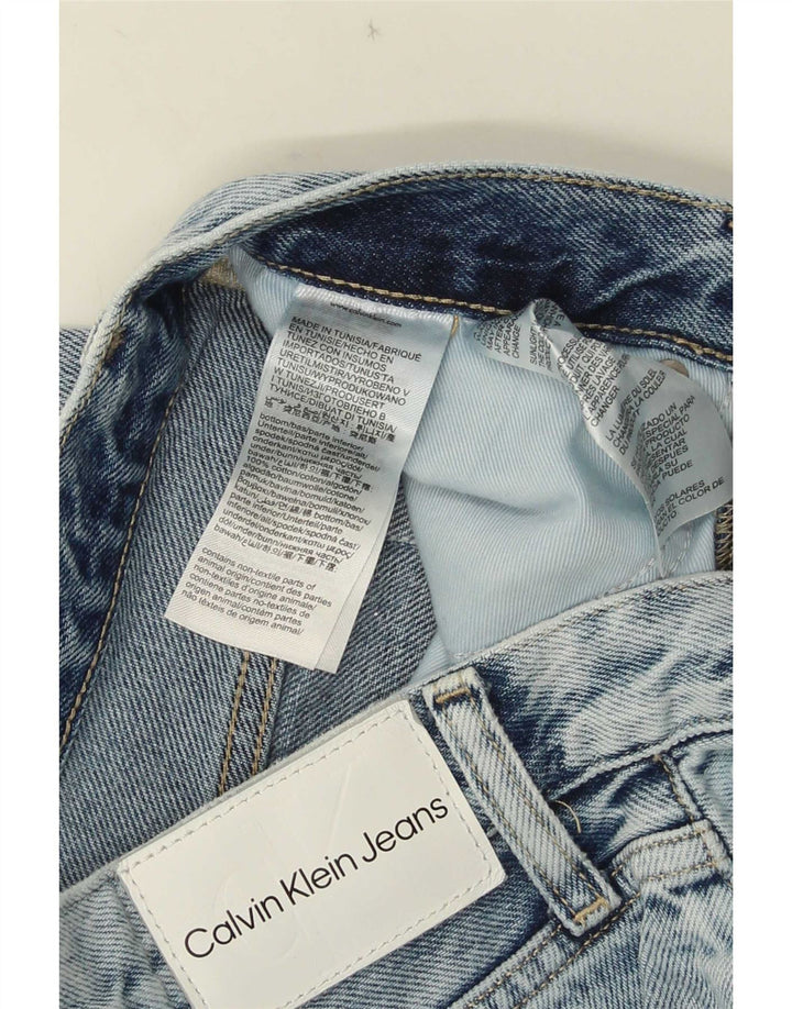 Calvin Klein Mens Bootcut Jeans W30 L33 Blue Cotton
