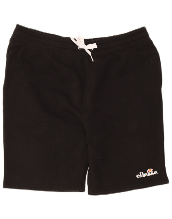 Ellesse Mens Sport Shorts Grande Algodão Preto