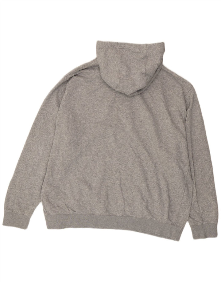 Nike Mens Graphic Hoodie Jumper XL Grey Cotton