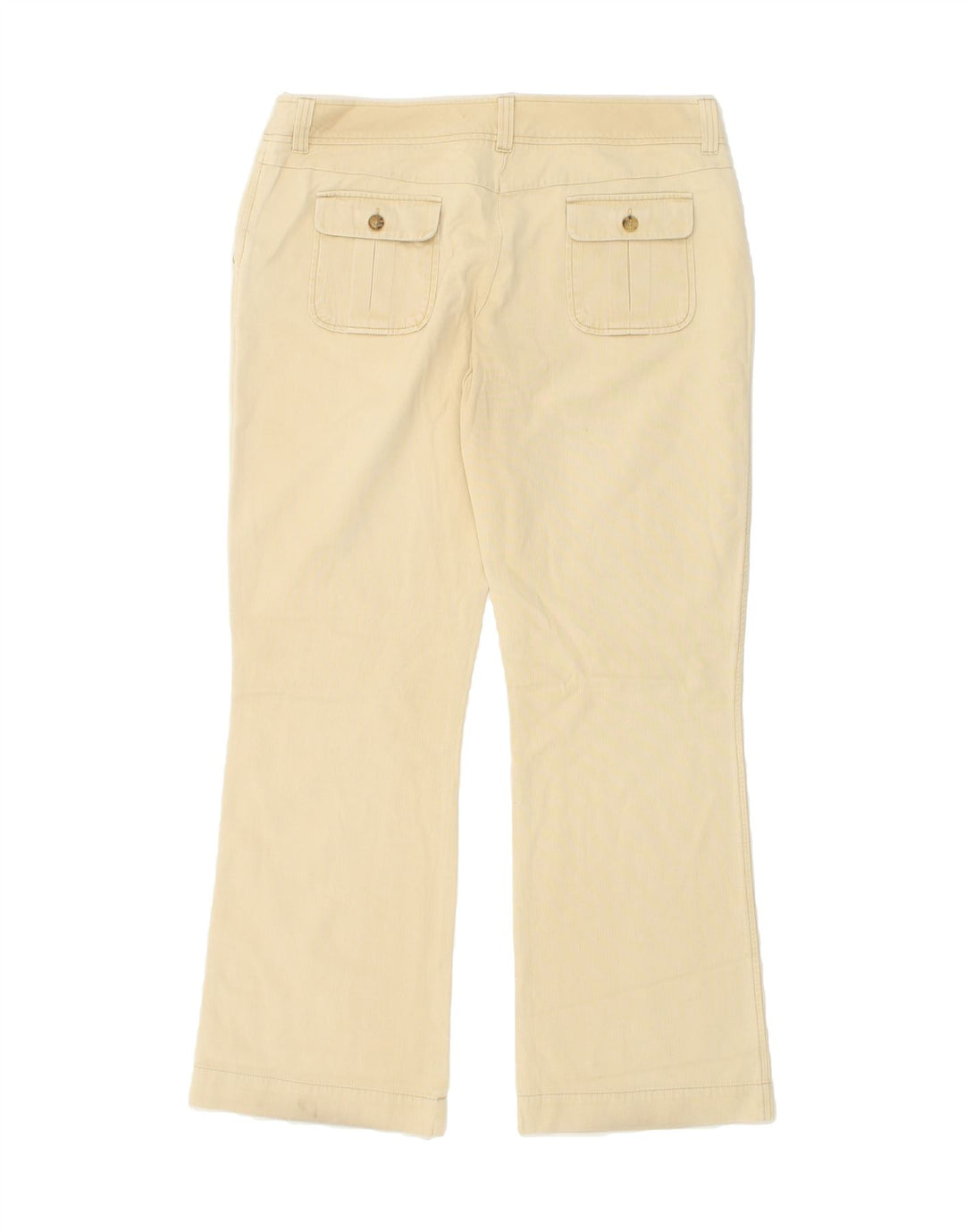 CREW CLOTHING Womens Bootcut Chino Trousers W32 L32 Beige Cotton Vintage Crew Clothing and Second-Hand Crew Clothing from Messina Hembry 
