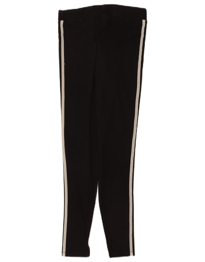 Adidas Womens Leggings UK 10 Small Black Cotton