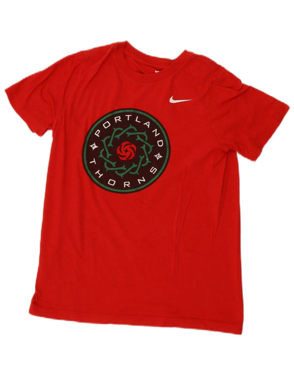 Nike Womens Portland Thorns Graphic T-Shirt Top UK 14 Large Red
