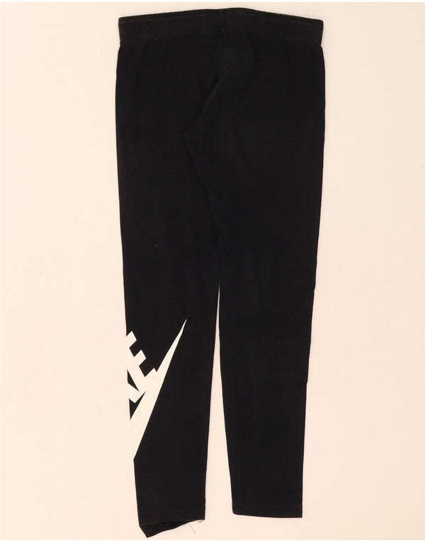 Nike piger grafiske leggings 10-11 år medium sort bomuld