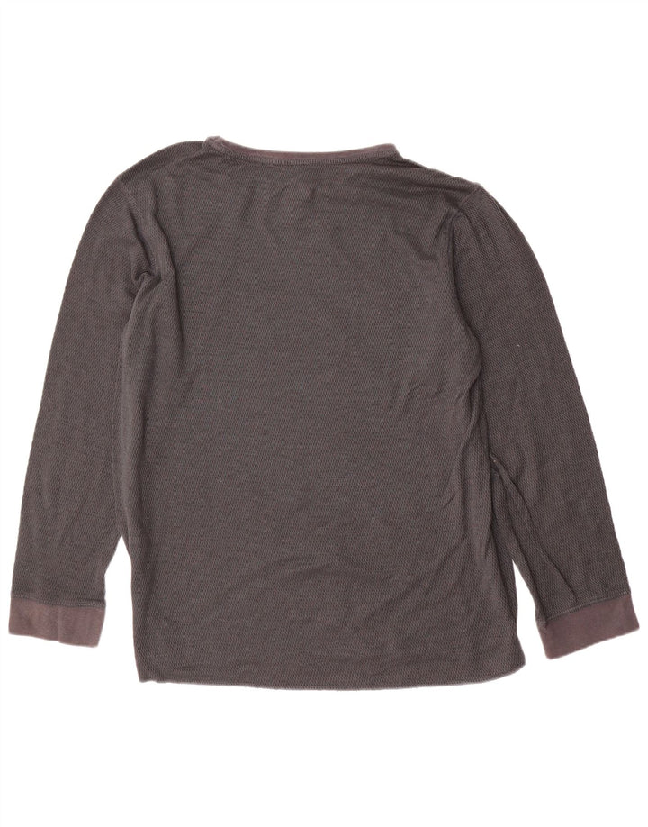 PUMA Haut à manches longues pour hommes en coton gris moyen