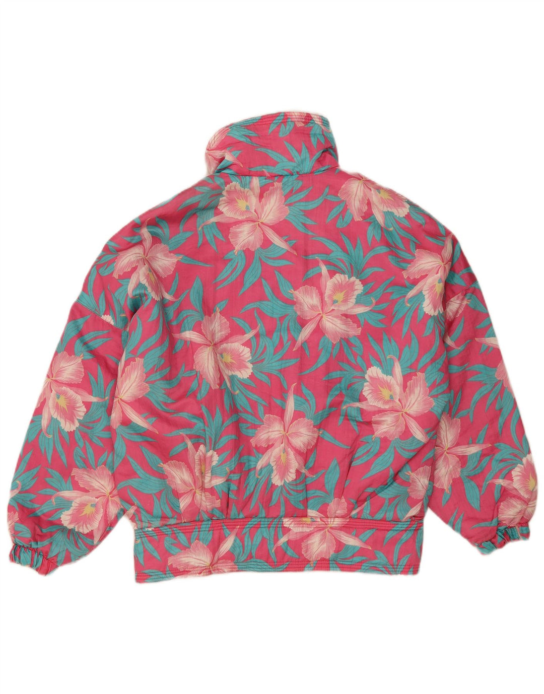Peralp Womens Windproof Oversized Ski Jacket IT 38 XS Pink Floral Polyester