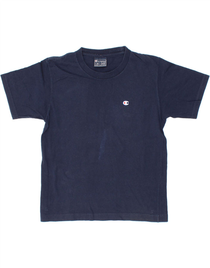 CHAMPION Boys T-Shirt Top 9-10 Years Medium  Navy Blue Cotton Vintage Champion and Second-Hand Champion from Messina Hembry 