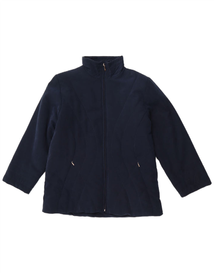 LEE VALLEY Herre polstret jakke UK 40 Large Navy Blue Polyester