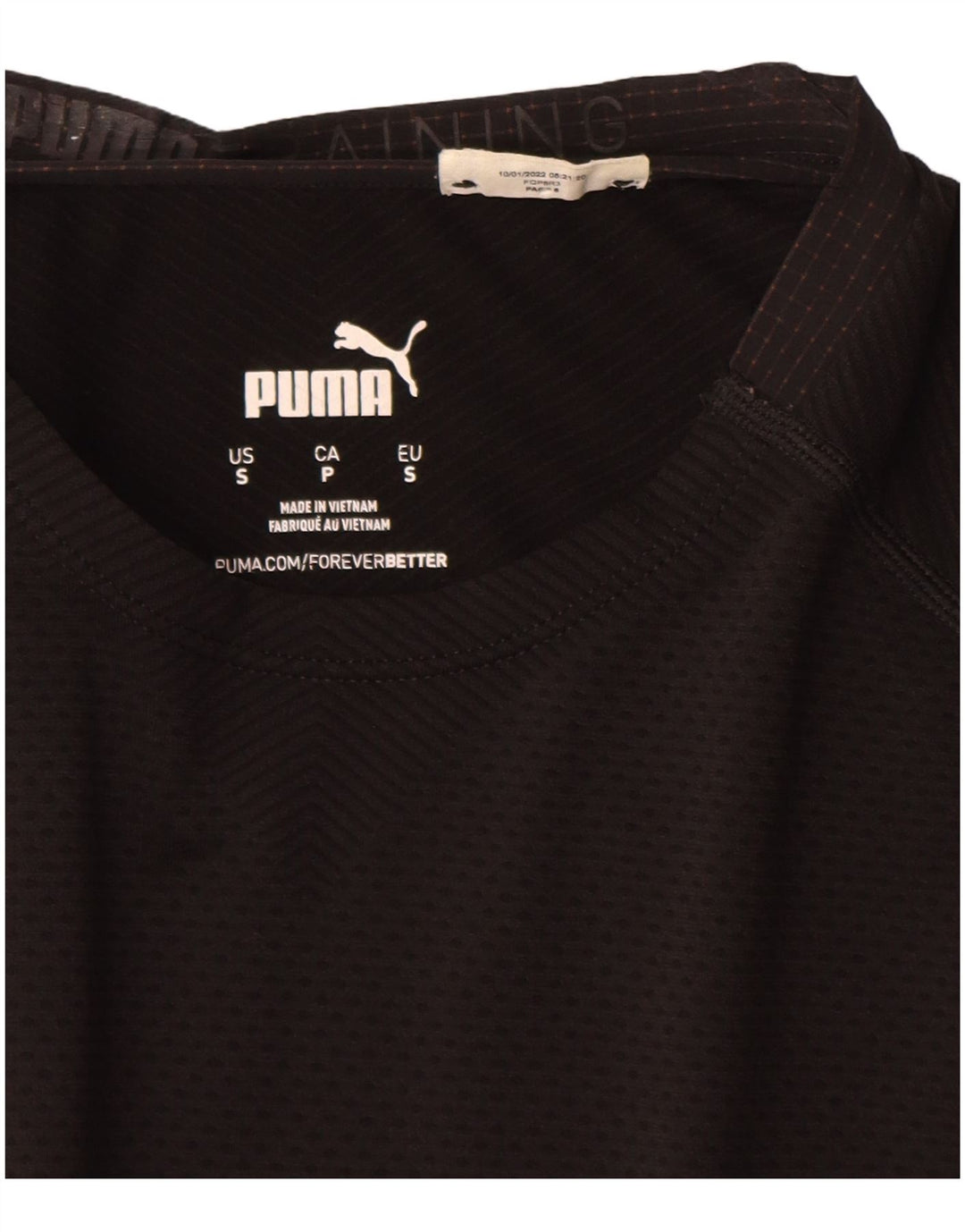 Puma Mens T-Shirt Top Small Black