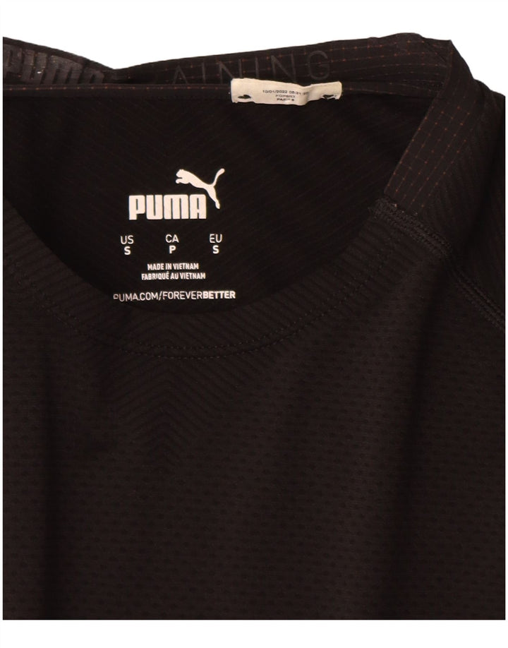 Puma Mens T-Shirt Top Small Black
