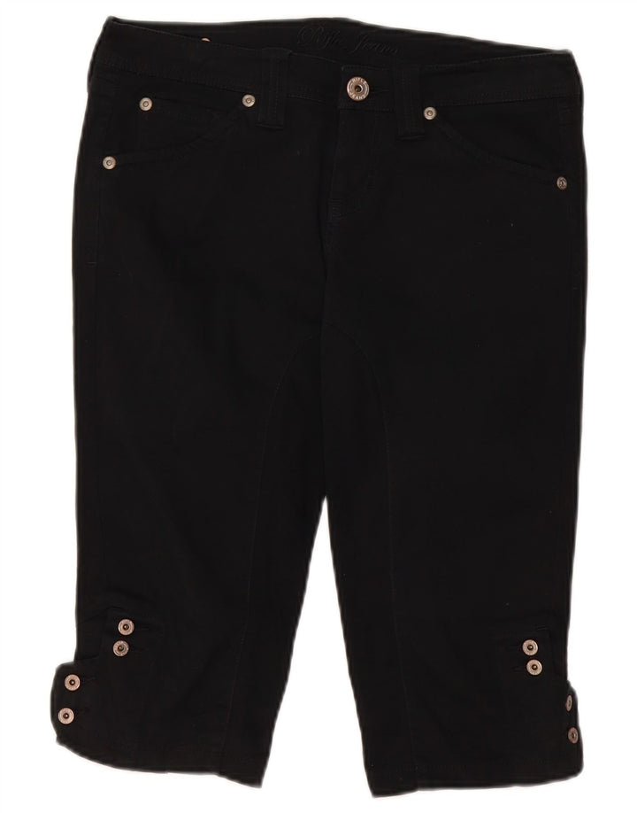 RIFLE Bermuda Shorts til kvinder W29 Medium Sort Bomuld