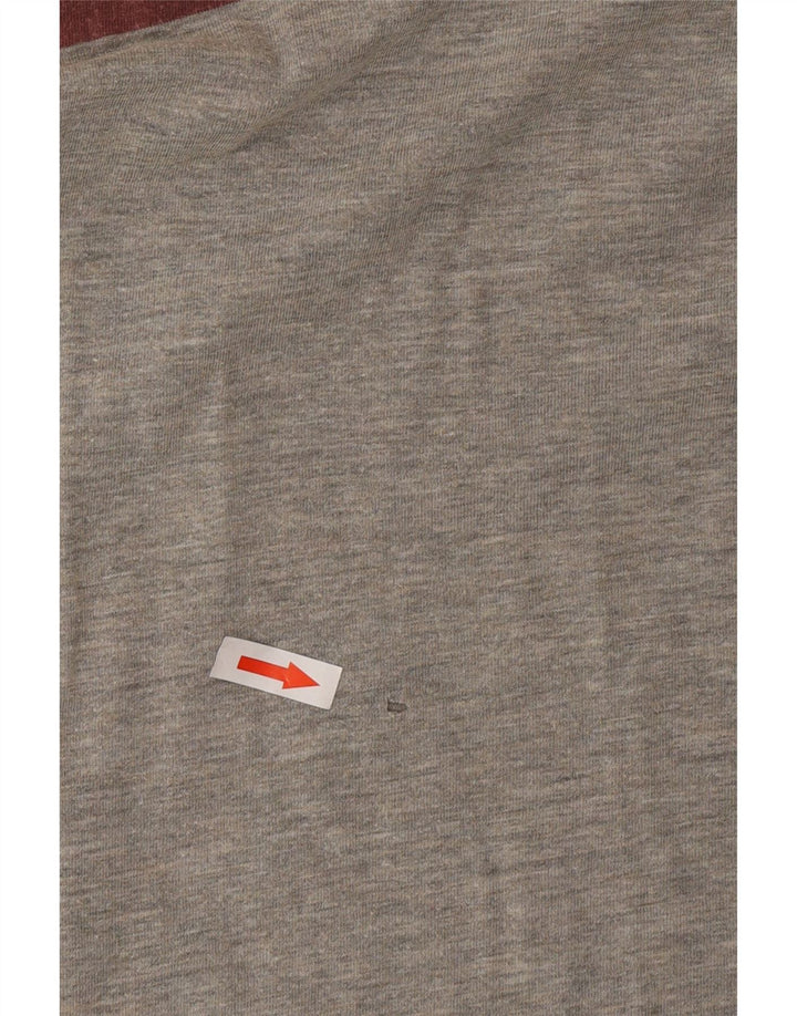 Puma Mens T-Shirt Top Medium Grey Colourblock Cotton