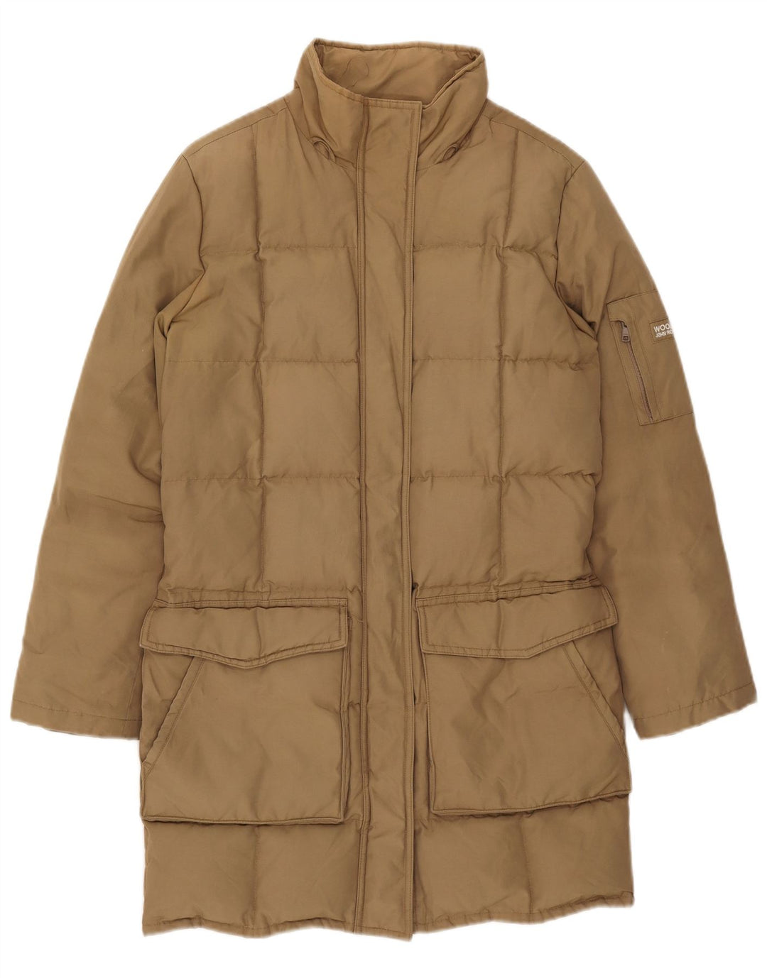 Cappotto imbottito da donna Woolrich UK 10 piccolo nylon beige