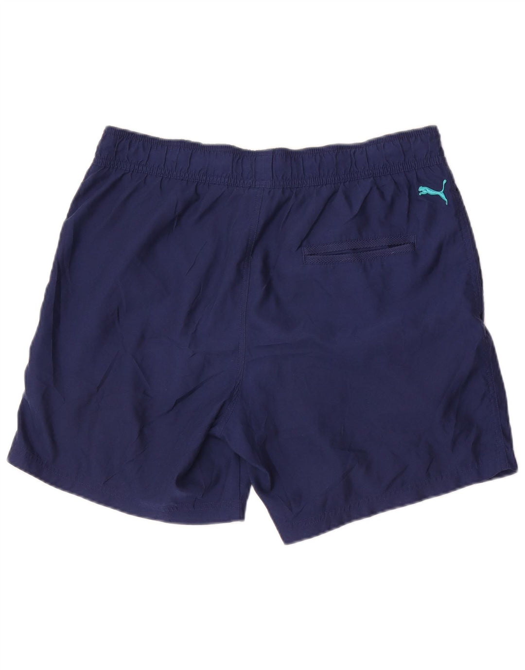 Puma Mens Graphic Sport Shorts Large  Navy Blue Polyester