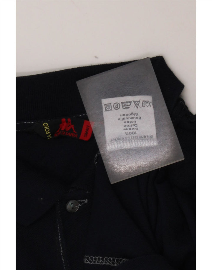 Kappa Mens Polo Shirt Small Navy Blue Cotton