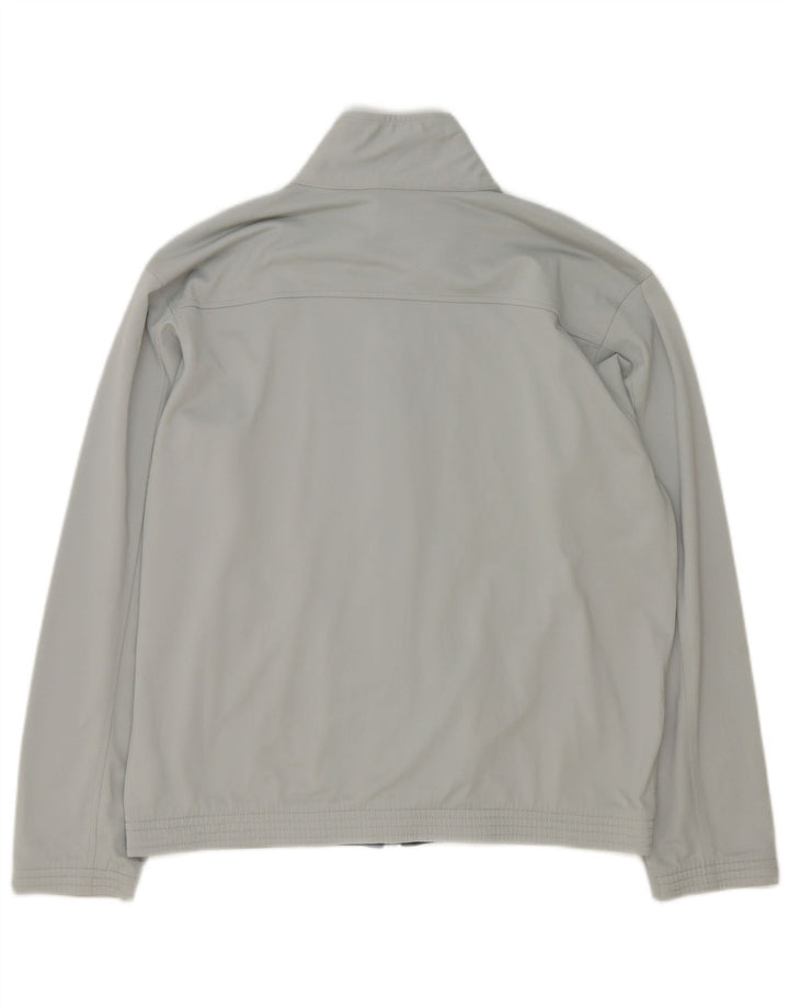 Champion Mens Tracksuit Top Jacket Medium Grey Polyester