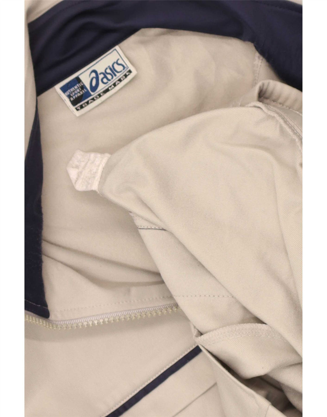 Asics Hombre Chándal Top Chaqueta Poliéster Color Block Gris Medio