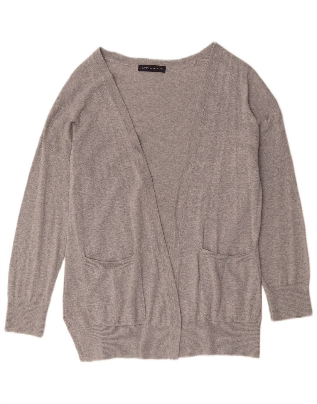 Женский кардиган Marks & Spencer UK 14, хлопковый средний серый цвет