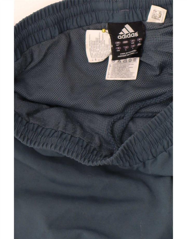 Adidas Mens Tracksuit Trousers Medium Blue Polyester