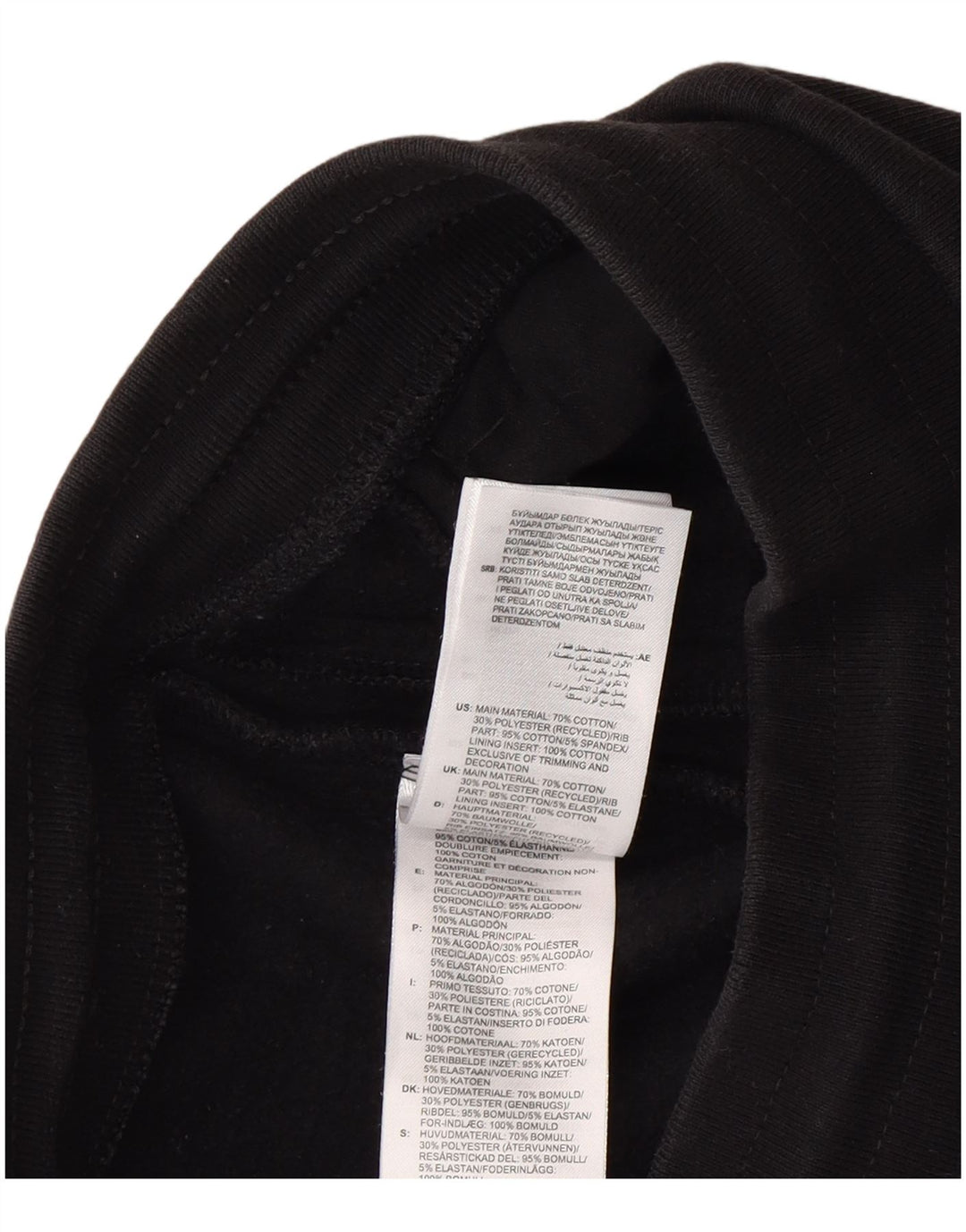Adidas Mens Tracksuit Trousers Joggers Medium Black Cotton
