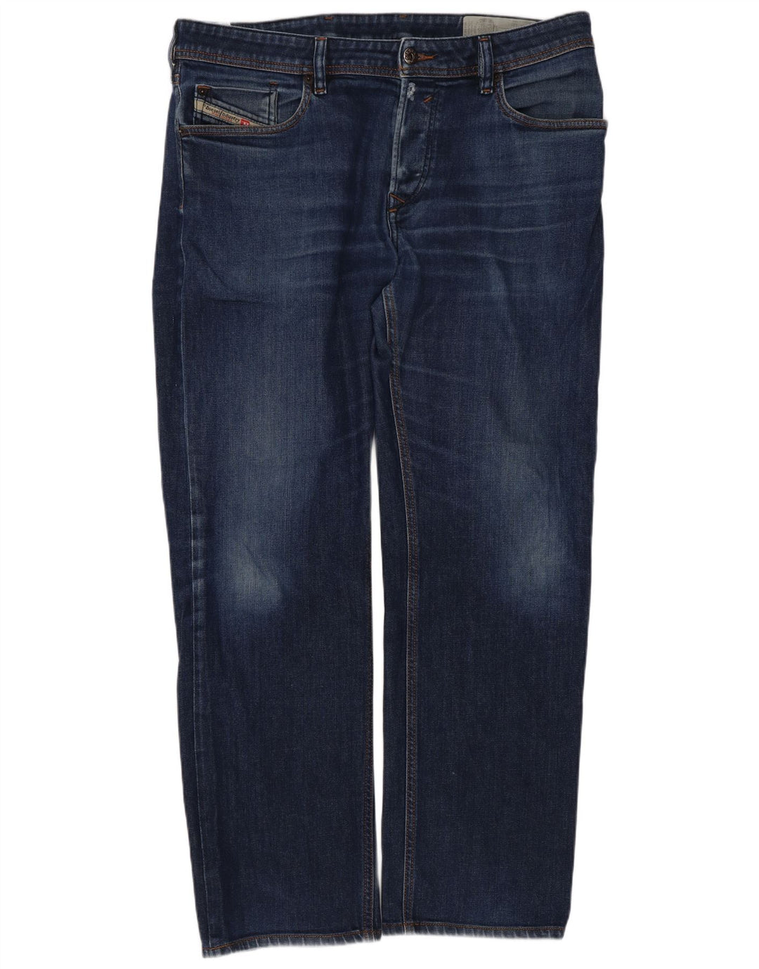 Diesel Męskie Waykee Regular Straight Jeans W34 L28 Niebieskie bawełniane