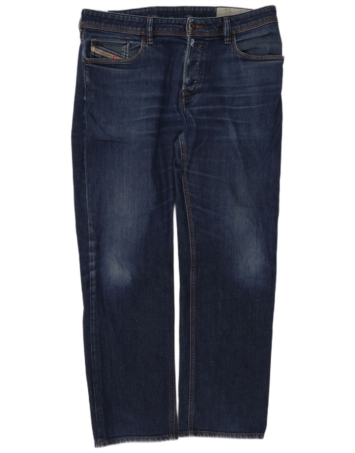 Diesel Męskie Waykee Regular Straight Jeans W34 L28 Niebieskie bawełniane