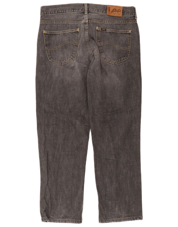 Lee Mens Seattle Straight Jeans W36 L28 Grey Cotton