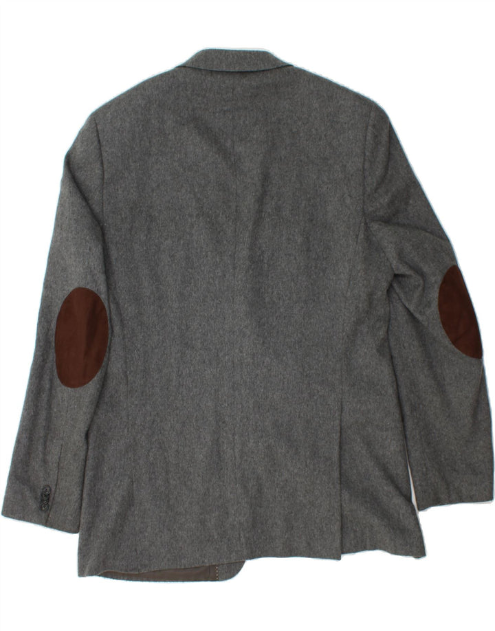 ROVER&LAKES Mens 2 Button Blazer Jacket UK 38 Medium Grey Vintage Rover&Lakes and Second-Hand Rover&Lakes from Messina Hembry 