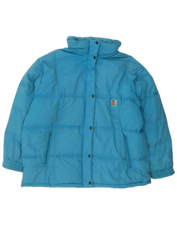 Giacca imbottita oversize con cappuccio da donna Elho UK 18 XL Blu