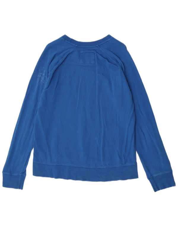Crew Clothing Felpa da donna Maglione UK 12 Cotone blu medio