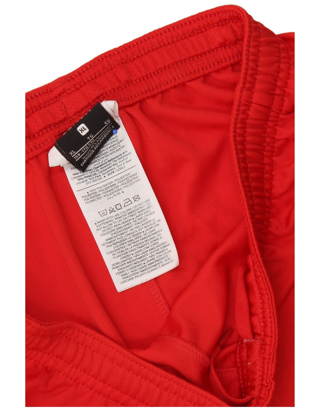Nike Boys Sport Shorts 13-14 Years XL Red Polyester