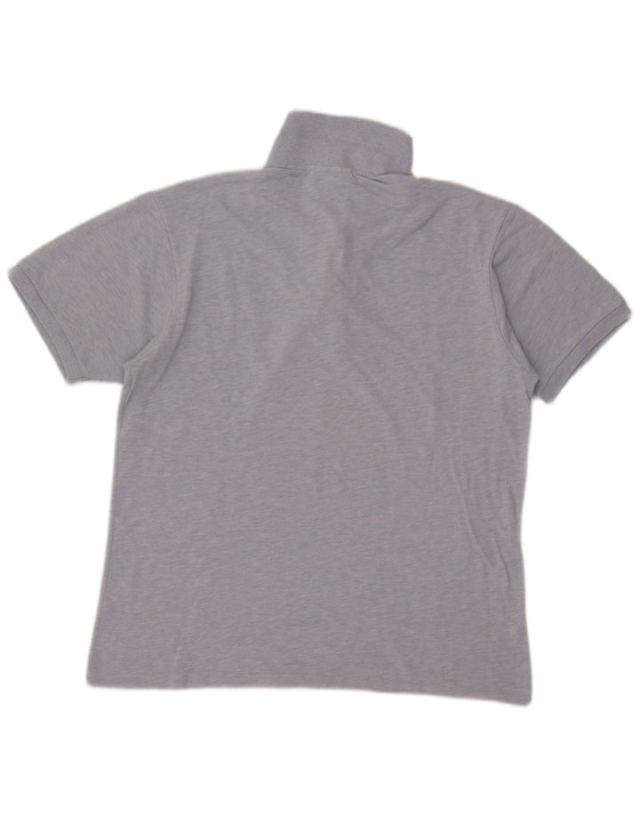 Lacoste Mens Classic Fit Polo Shirt Size 4 Medium Blue Flecked Cotton