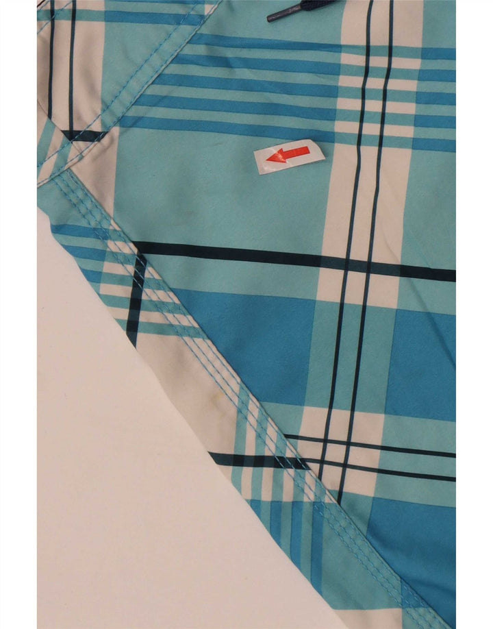 Hurley Jungen Badeshorts mit Grafik, 5–6 Jahre, blau kariert, Polyester
