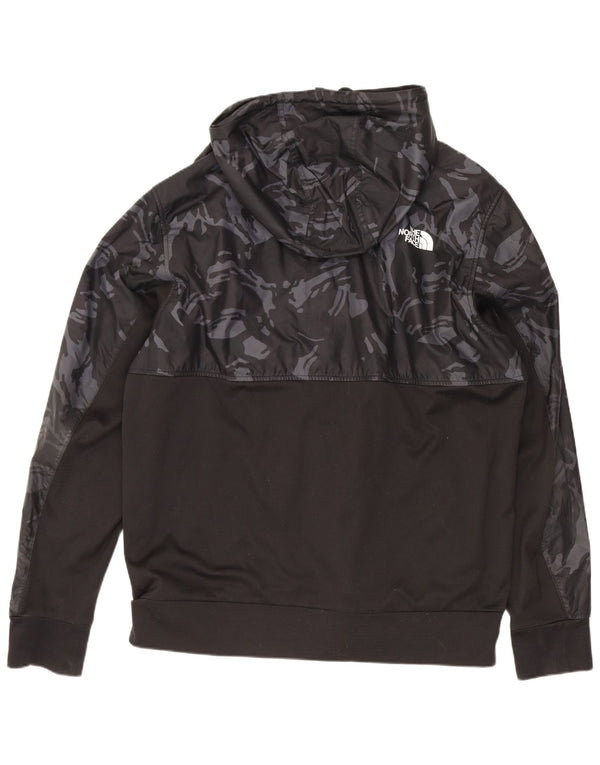 The North Face Pull à capuche zippé graphique pour hommes, grand camouflage noir