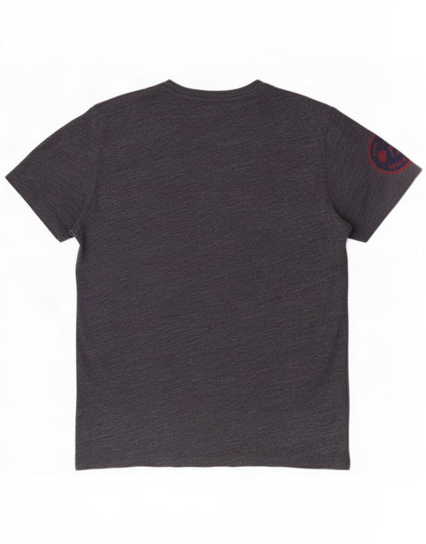 Superdry Mens Graphic T-Shirt Top XL Blue Flecked Cotton