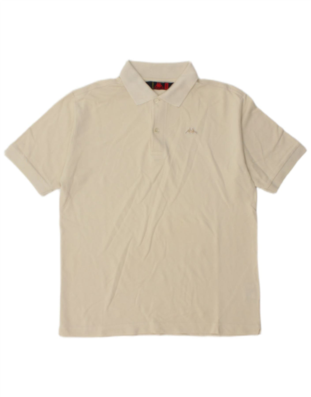 Kappa herre poloshirt Medium Off White Bomuld