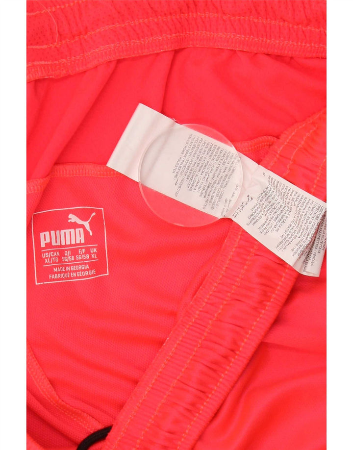 Puma Mens Sport Shorts XL Red Spotted Polyester
