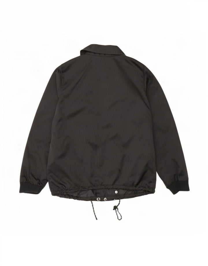 Hollister Womens Bomber Jacket UK 16 Large Black Polyester
