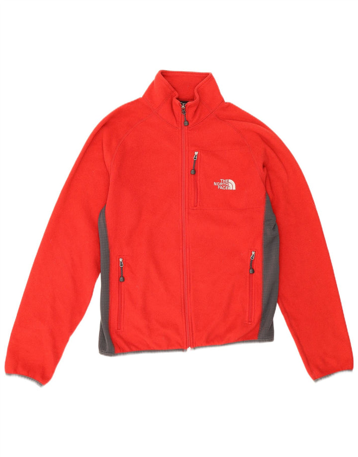 The North Face Mens Fleece Jacket UK 38 Medium Red Polyester Sports