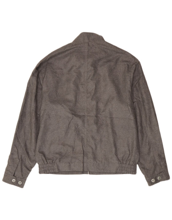 Marks & Spencer Herren Bomberjacke UK 38 Medium Silber Polyester