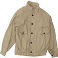 VINTAGE Mens Bomber Jacket UK 42 XL Beige Polyester Vintage Vintage and Second-Hand Vintage from Messina Hembry 