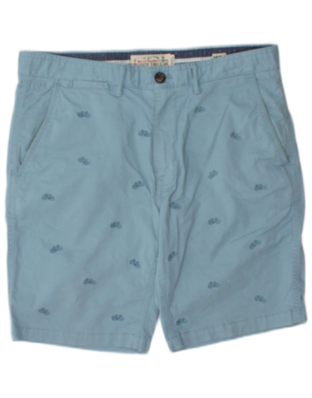 Pantaloncini chino da uomo con motivo astratto Fat Face W34 grande cotone blu