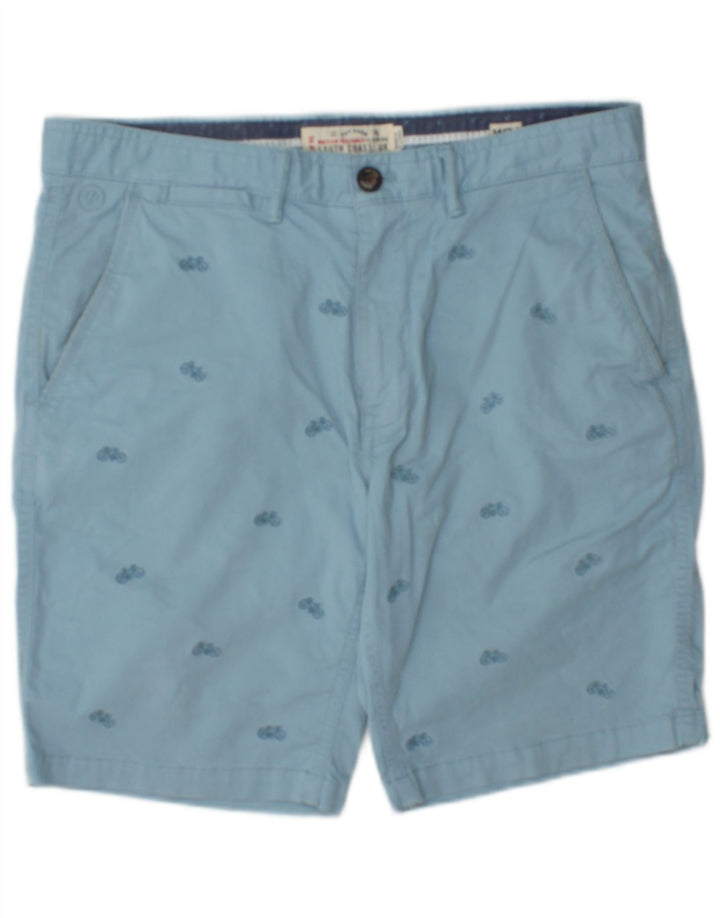 Pantaloncini chino da uomo con motivo astratto Fat Face W34 grande cotone blu