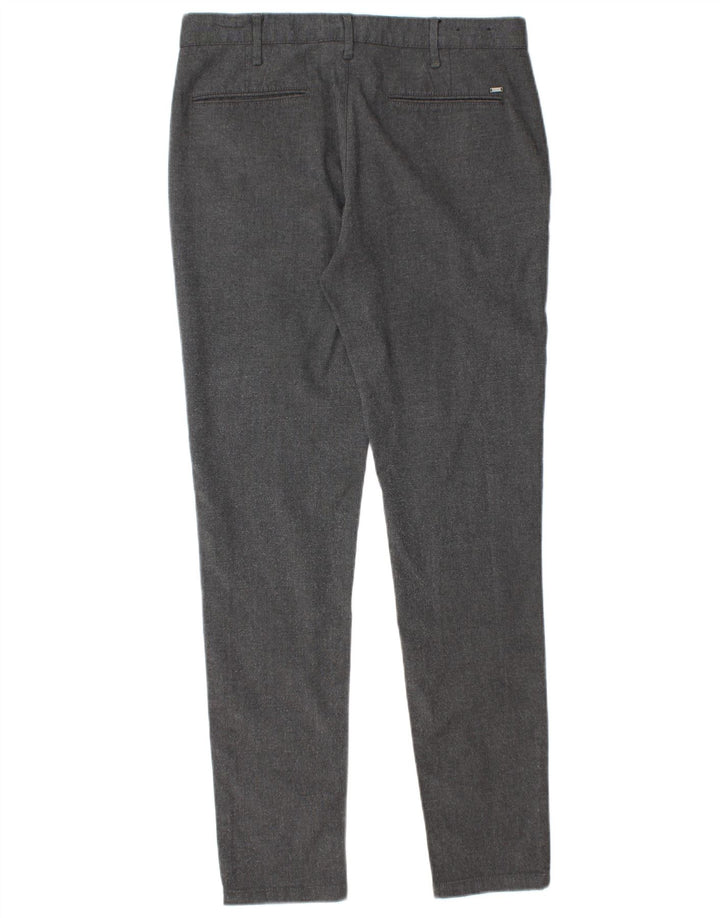 Zara Slim Chino-Hose für Herren, EU 40, Mittel W31 L30, Grau, Polyester