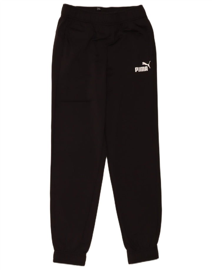 Puma Drenge Træningsdragt Bukser Joggers 13-14 År Sort Polyester