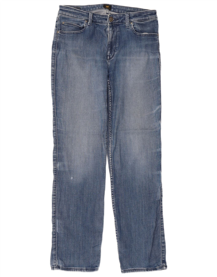 Lee Mens Marion Straight Jeans W30 L31 Blue Cotton
