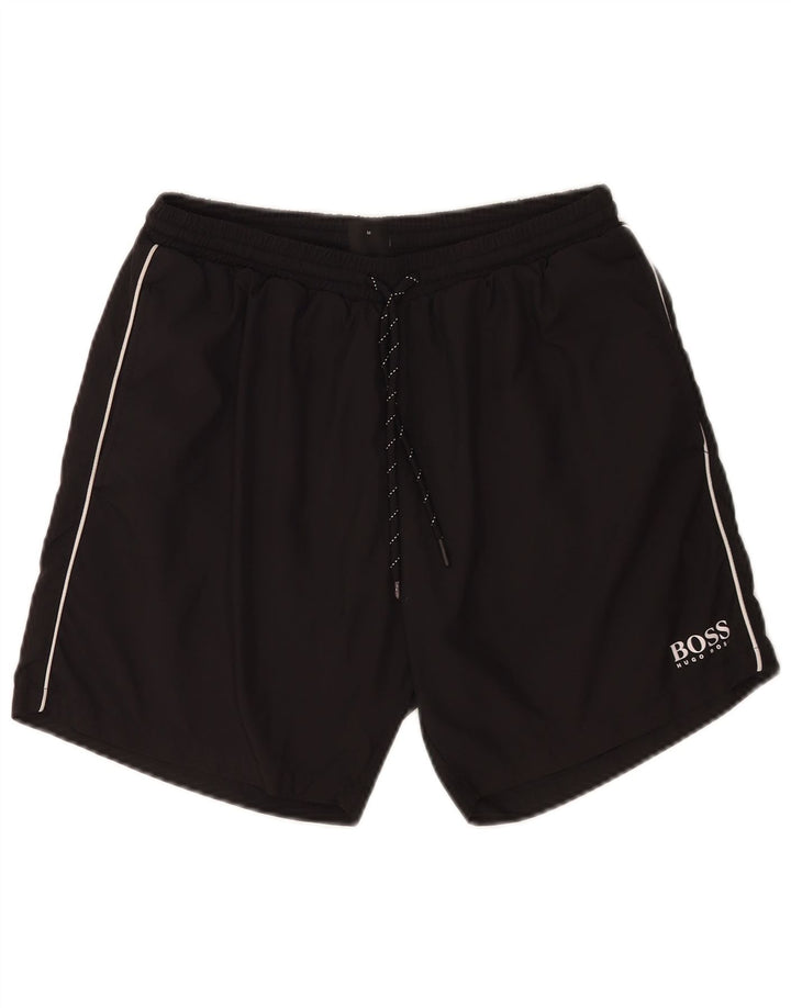 Hugo Boss Herren Badeshorts Medium Schwarz Polyester