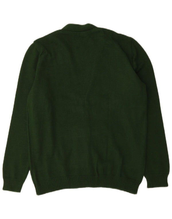 Vintage dame cardigan sweater UK 14 Large Green