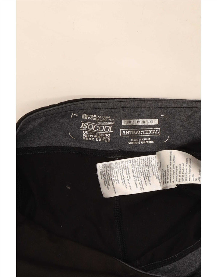 Mountain Warehouse Womens Leggings UK 10 Small Black Polyester