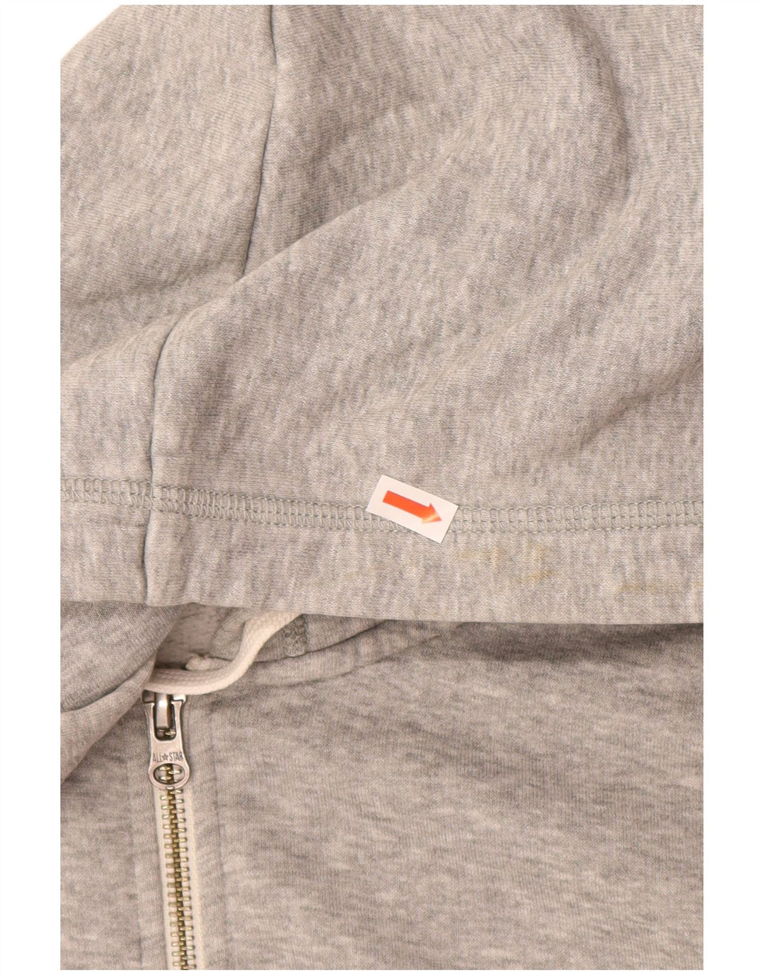 CONVERSE Mens All Star Zip Hoodie Sweater Small Grey Cotton