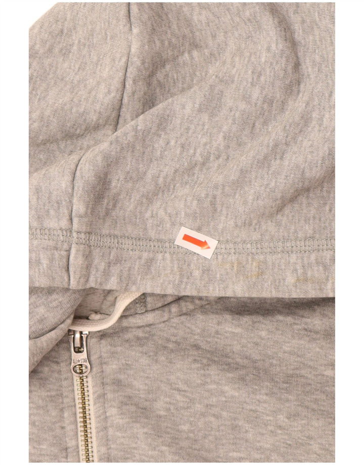 CONVERSE Mens All Star Zip Hoodie Sweater Small Grey Cotton